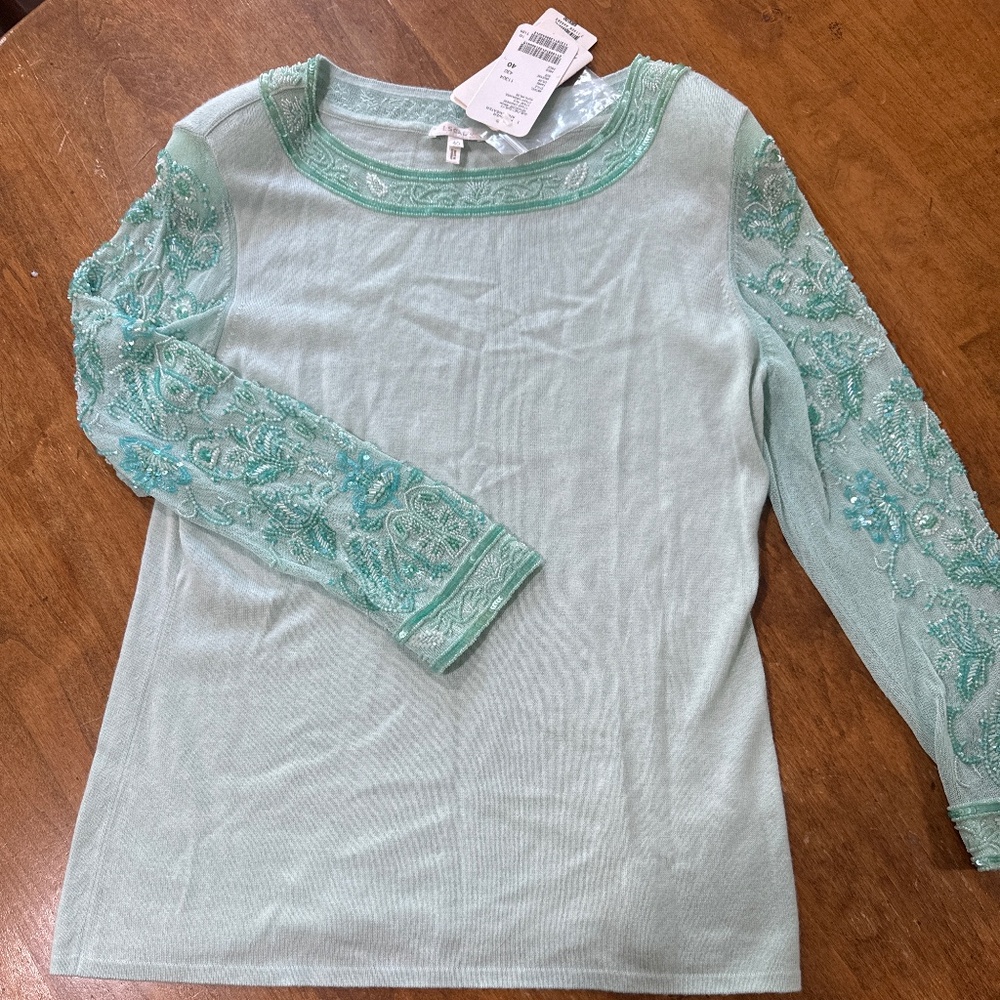 Escada Embroidered Knit Sweater